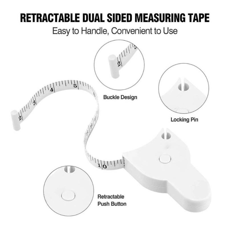 Easy-to-use measuring tape with clear cm and inch markings
