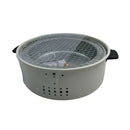 LONGZIWEI Charcoal Table Grill Medium Round, Portable Design For Indoor And Outdoor Use