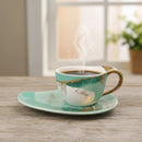 Generic Porcelain Espresso Coffee Cup Set Small Elegant Design For Daily Serving