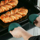 2-Piece Silicone Lotus Oven Mitts For Hot Cookware