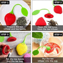 Yongsheng Silicone Tea Infuser Strawberry Shape – Easy Brew Design for Loose Tea