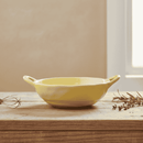 22cm Porcelain Serving Bowl with Handles - Decorative Oval Casserole Dish