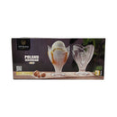 Packaging of City Glass ice cream glasses with an image of ice cream on a white background