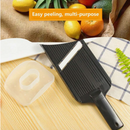 قاطعة خضار قابلة للتعديل من ماستر شيف مع واقي أمان | أداة متينة للمطبخ لتقطيع دقيق