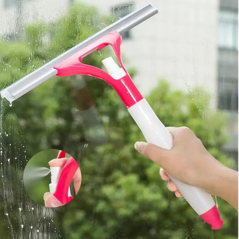 Soft silicone window wiper with built-in spray for car glass cleaning – Cupindy