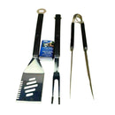 3-Piece Stainless Steel BBQ Tool Set For Grilling