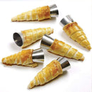 3-Piece Stainless Steel Pastry Cone Mold Set