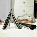 3-Piece Stainless Steel Pastry Cone Mold Set