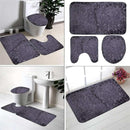 3-Piece Bathroom Mat Set With Toilet Cover and Pedestal Rug – Non-Slip Soft Microfiber Design