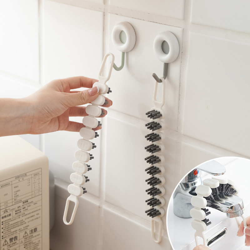 Wall Hanging Double-Headed Pipe Cleaning Brushes – Reusable Brush for Faucets, Taps, and Narrow Corners – Space-Saving Bathroom Storage – Cupindy