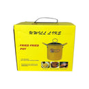 Yellow box with a fried pot on a white background
