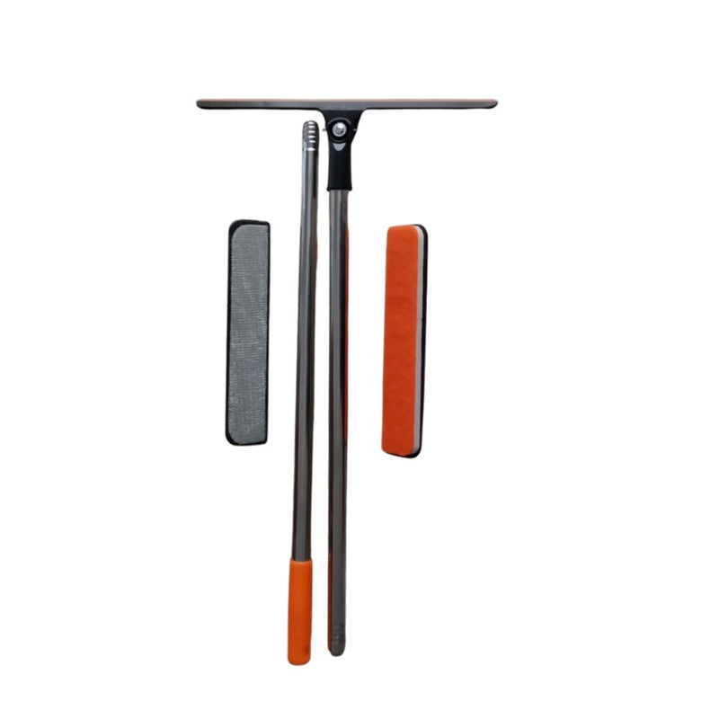 Flexible window cleaner with extendable arm and multiple heads | Cupindy