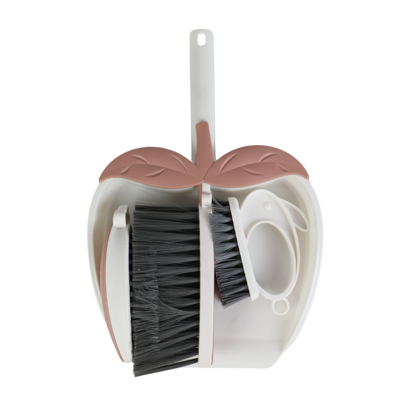 4-Piece Cleaning Set with Dustpan, Handheld Brush, Long-Handle Brush, and Scrub Brush | Durable Kit