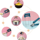 4-Piece Heat-Resistant Cookware Gripper & Plate Lifter Set With Silicone Mitts – Anti-Slip Kitchen Tools