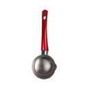 Spatula with red handle on a white background