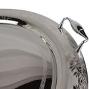 Tresors Italian Stainless Steel 18/10 Round Serving Tray With Handles | Width 48 Cm