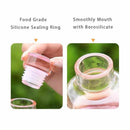 550ml Gradient Glass Water Bottle with Measurement Markings and Leak-Proof Cap – Selective Colors