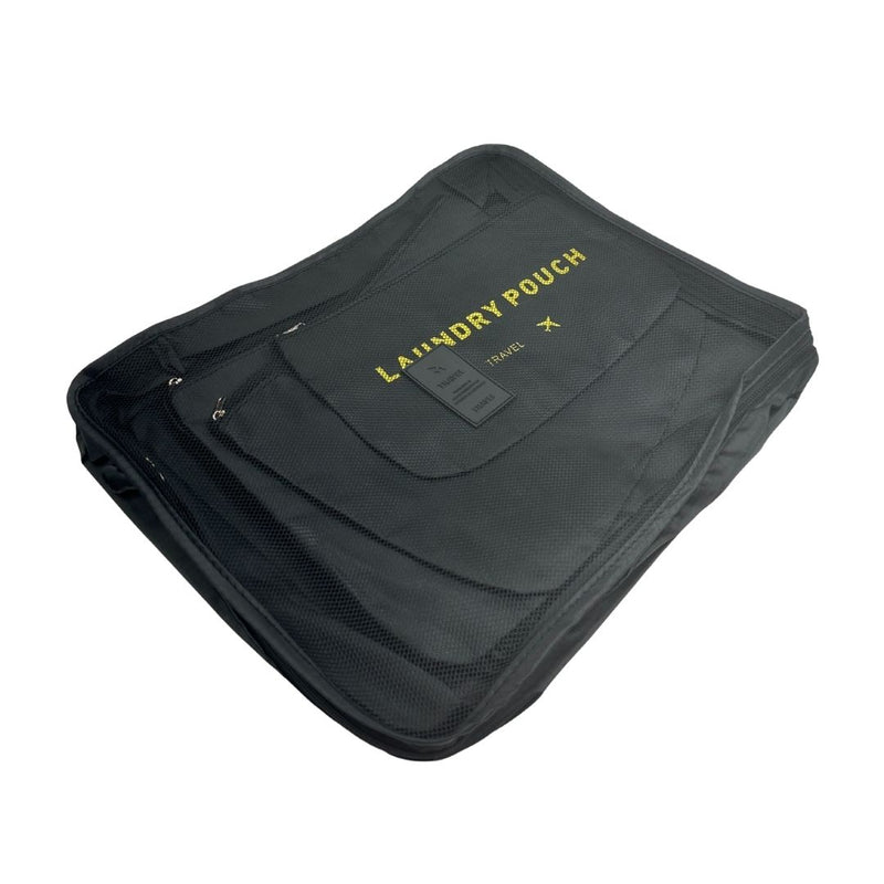 طقم تنظيم السفر ٦ قطع من البوليستر المقاوم للماء مع أكياس غسيل منفصلة