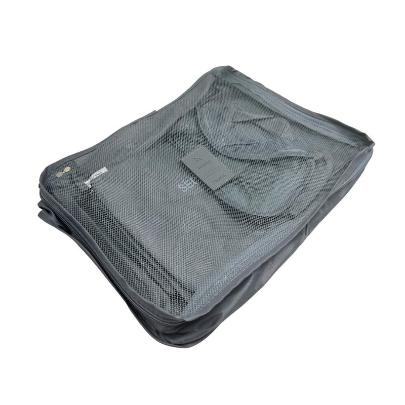 طقم تنظيم السفر ٦ قطع من البوليستر المقاوم للماء مع أكياس غسيل منفصلة