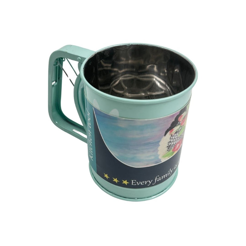 Stainless Steel Flour Sifter Cup – Handheld Baking Tool For Cakes, Pastries & Bread