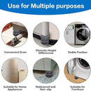 Anti Vibration Appliance Feet Set Of 4 Dark Grey Pads For Stable Washing Machine & Fridge Support