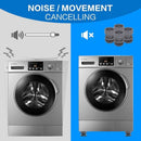 Anti Vibration Appliance Feet Set Of 4 Dark Grey Pads For Stable Washing Machine & Fridge Support