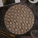 Textured PVC placemat for dining tables in multiple color options | Cupindy