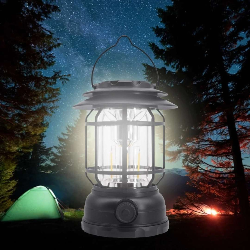 Solar Camping Lantern LED – Metal Body Outdoor Light