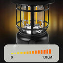 Solar Camping Lantern LED Metal Body With Hanging Handle For Outdoor And Emergency Use