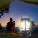 Solar Camping Lantern LED Metal Body With Hanging Handle For Outdoor And Emergency Use