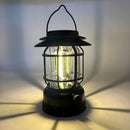 Solar Camping Lantern LED Metal Body With Hanging Handle For Outdoor And Emergency Use