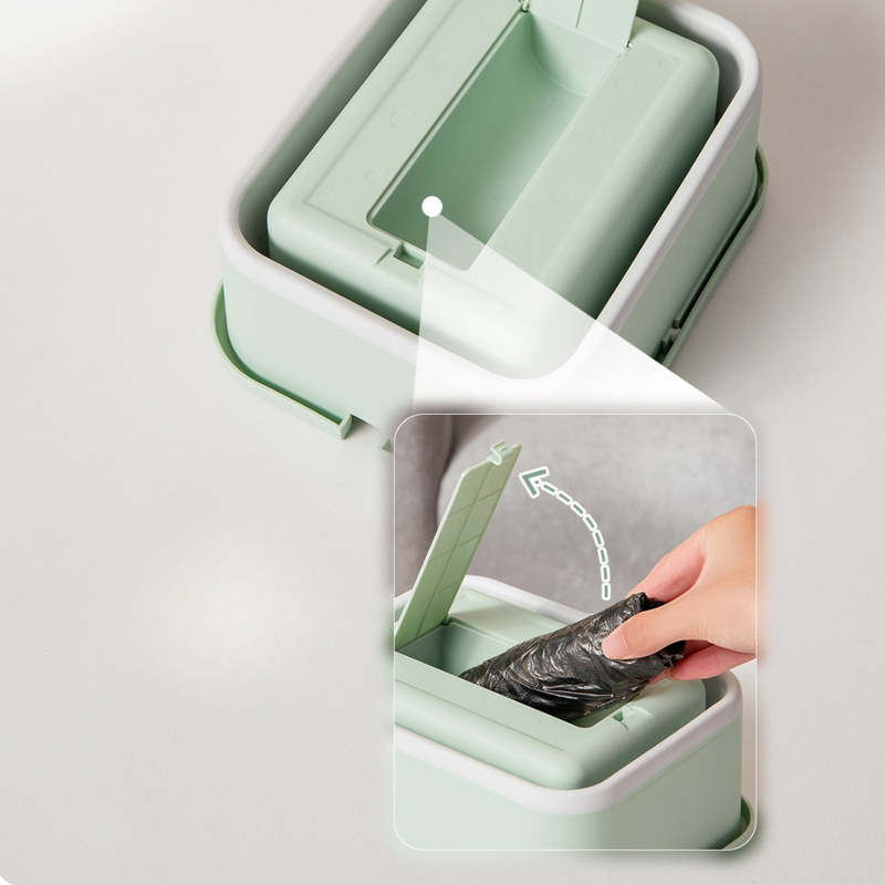 Car Storage Bin With Compact Design And Lid – Space-Saving Organizer Box For Trash, Essentials, And Travel Accessories | Cupindy