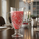 City Glass Cabri 1.15L Footed Glass Pitcher - Elegant Crystal-Look Juice Jug