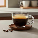 City Glass Premium Bubbly Glass Cups - 6-Piece Set, 100 ml, Ideal for Coffee and Hot Beverages