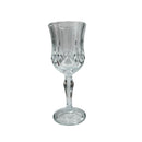 City Glass Tifanny 6-Pcs Stemmed Glasses - 200ml Crystal-Look Water Goblet Set