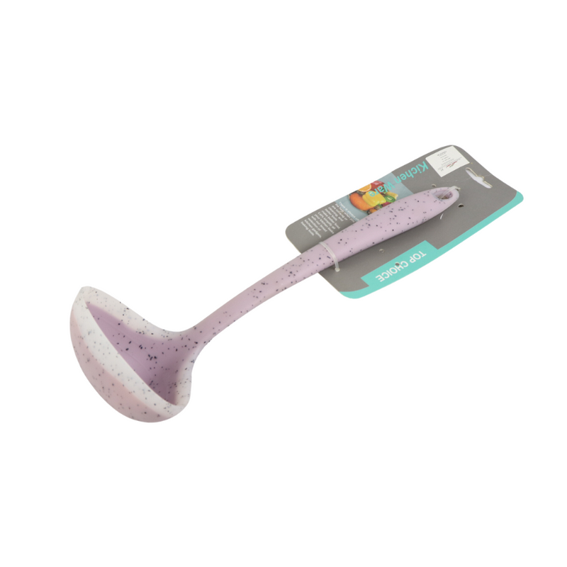 Kitchen Ware Silicone Soup Ladle With Granite Pattern – Heat-Resistant, Durable, Non-Stick