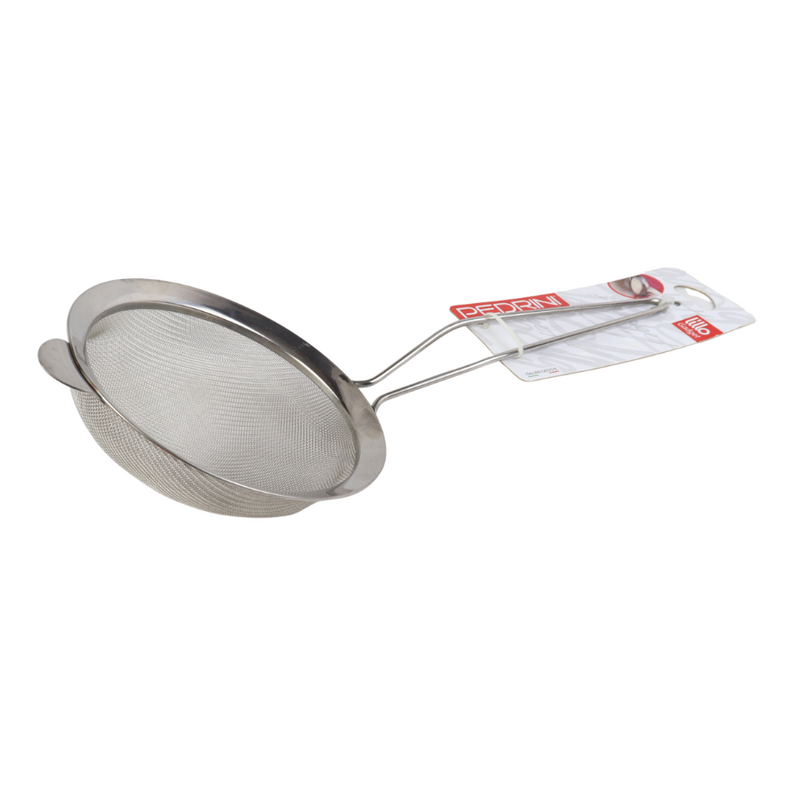 Pedrini Stainless Steel Fine Mesh Strainer With Ergonomic Handle - 16 cm Width
