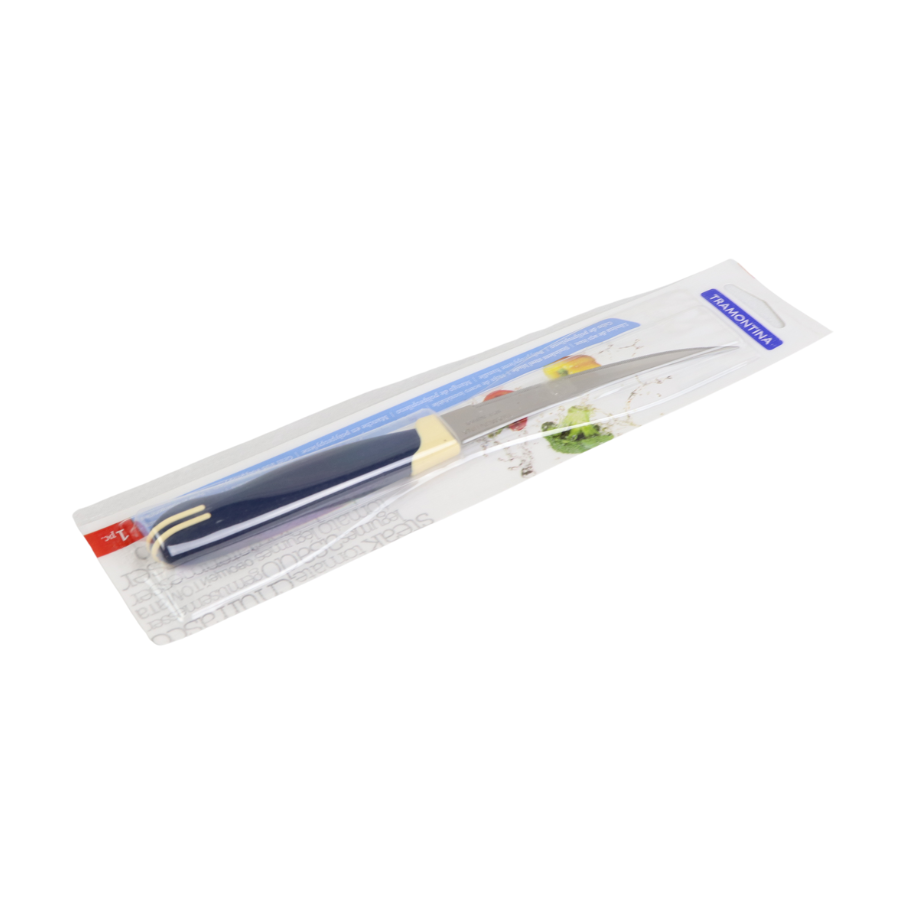 Tramontina 23 cm Stainless Steel Steak Knife With Ergonomic Polypropylene Handle - Made in Brazil