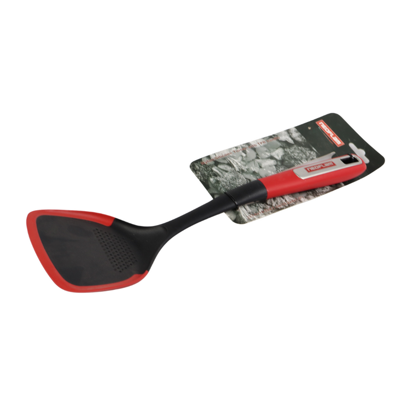 Neoflam Nylon Silicone Turner with TPR Handle - Heat Resistant, Non-Scratch Safe for Non-Stick Cookware