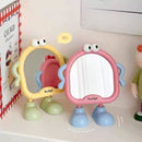 Cute Cartoon Standing Mirror – Adorable Makeup & Desk Mirror for Kids, Teens & Home Decor