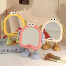 Cute Cartoon Standing Mirror – Adorable Makeup & Desk Mirror for Kids, Teens & Home Decor