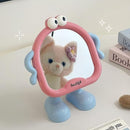 Cute Cartoon Standing Mirror – Adorable Makeup & Desk Mirror for Kids, Teens & Home Decor