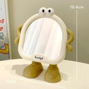 Cute Cartoon Standing Mirror – Adorable Makeup & Desk Mirror for Kids, Teens & Home Decor
