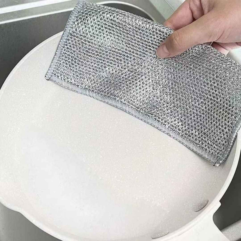 Multi-use 10 pack steel weave cleaning cloths for home and kitchen | Cupindy