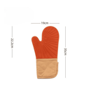 Single heatproof glove with cotton cuff for extra protection