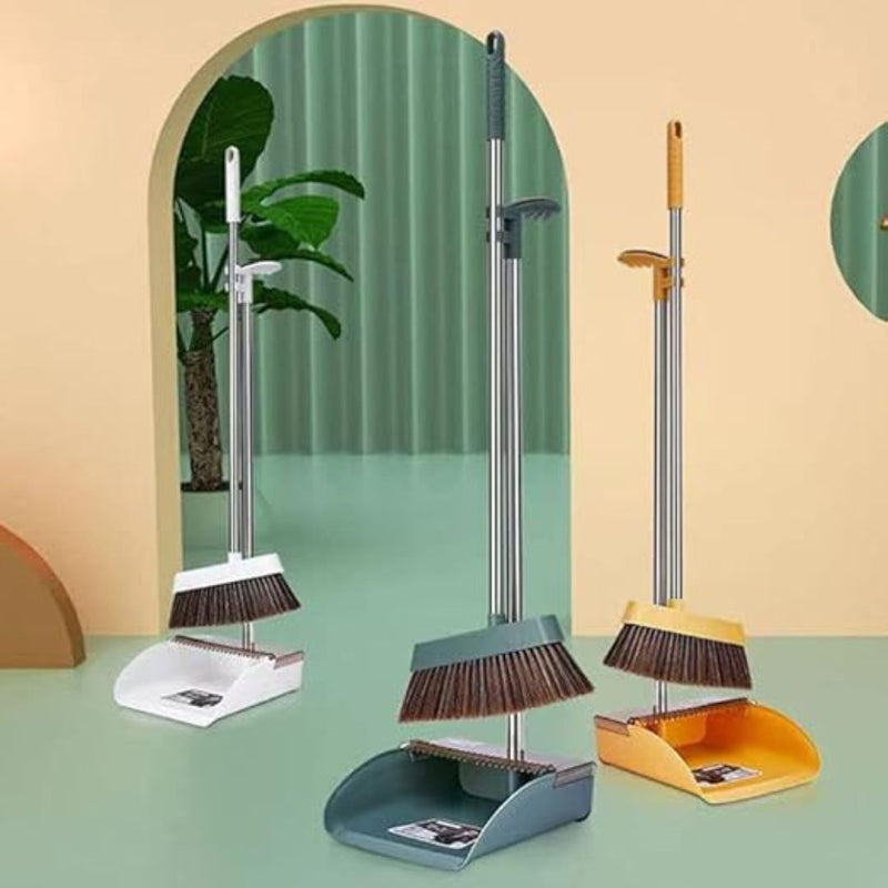 Broom Dustpan Set With Long Handle And Comb Teeth – Cupindy