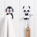 Adorable Animal Wall Hook - Self-Adhesive Hook for Cables, Keys, And More - Single Piece
