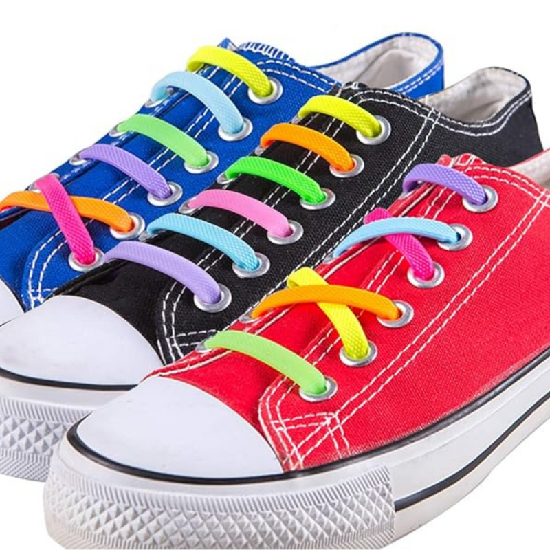 Elastic Silicone Shoelaces For Sneakers - Easy To Use, Waterproof, And No-Tie Design