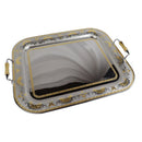Elegant Italian Stainless Steel 18/10 Gold-Plated Serving Tray – Premium Design, 60 cm