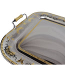 Elegant Italian Stainless Steel 18/10 Gold-Plated Serving Tray – Premium Design, 60 cm